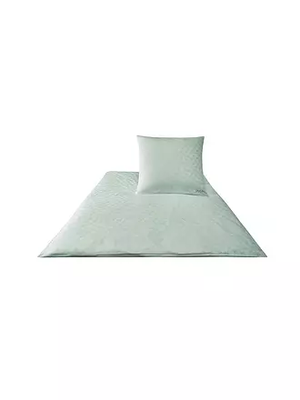 JOOP | Biancheria da letto in raso Cornflower 70x90cm / 140x220cm Bianco | silber